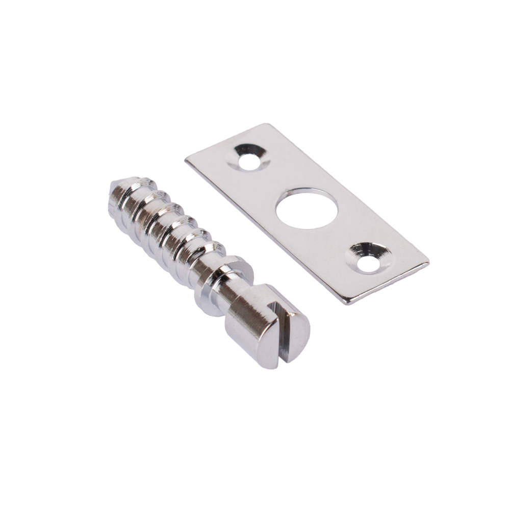 Simplex Brass Hinge Screws (Sold in Pairs) - Polished Chrome
